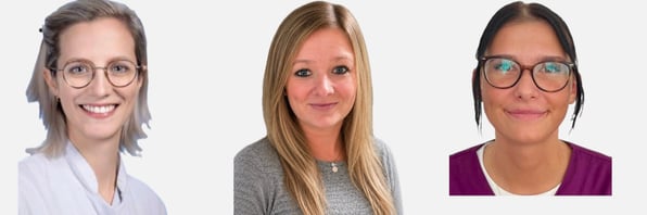 Neu im Team: Charlotte Le Roux, Christin Eichinger und Aleksandra Chojnacka